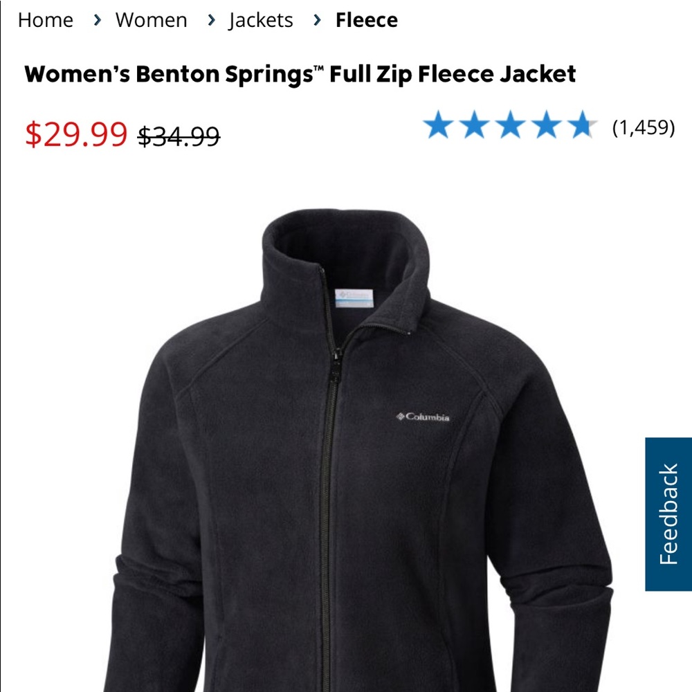 Fleece Columbia jacket